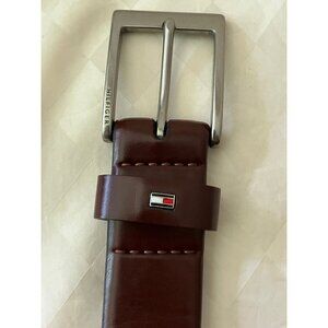 Tommy Hilfiger Imitation Brown Leather Casual Belt Extra long 50-52 in 140 cm